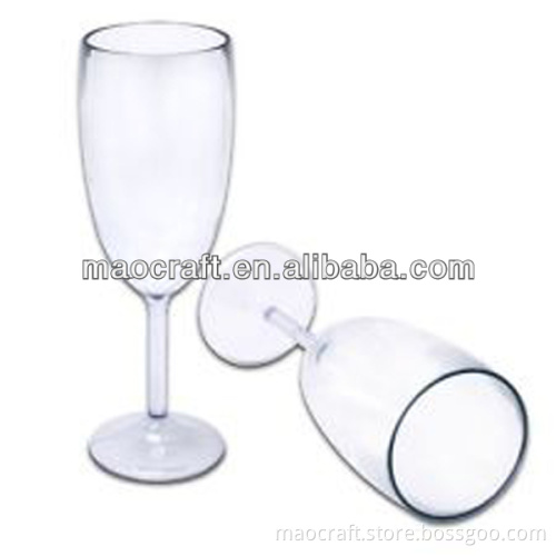 stem plastic wine glass
